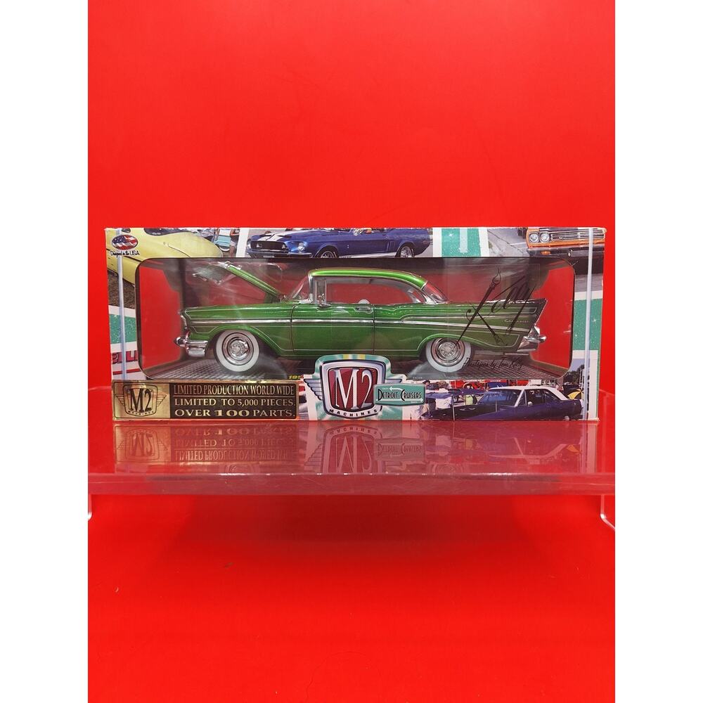 M2 machines 1957 Chevrolet 210 hardtop Tom Kelly Green Rare Diecast 1/24 Scale